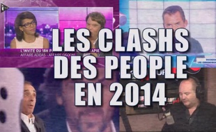 Capture d'écran vidéo 20 Minutes sur les clashs des people en 2014.