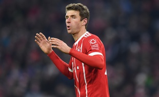 Thomas Müller, lors de Bayern-PSG, le 5 décembre 2017.