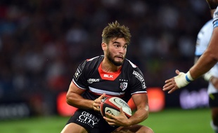L'arrière ou ailier du Stade Toulousain Alexis Palisson.