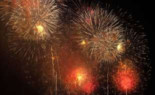 Un feu d'artifice. (illustration)