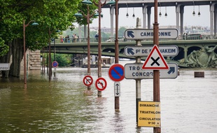 La Seine en crue, à Paris, le 4 juin 2016.
