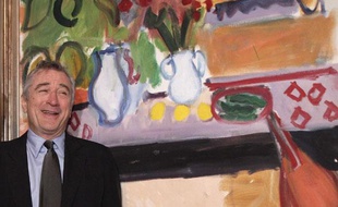 Robert de Niro à l'inauguration de l'exposition de l'oeuvre de son père au Musée Matisse de Nice le 8 mars 2010.