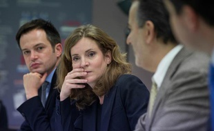 La candidate UMP à la Mairie de Paris, Nathalie Kosciusko-Morizet, lors d'un point presse le 13 novembre 2013.