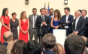 Emmanuel Macron s'est exprimé sur l'affaire Benalla devant devant son gouvernement et sa majorité parlementaire, le 24 juillet 2018.
