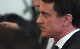 Manuel Valls lors d'un meeting pendant les primaires socialistes, le 27 janvier 2017.
