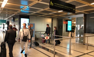 Arrivée des passagers en provenance de Lyon, lundi 8 juin 2020 à Nantes-Atlantique.