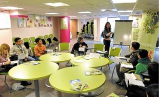 Florence Trébuchon, allergologue a rencontré les membres du conseil municipal des enfants.