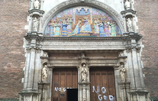 Toulouse: Des inscriptions «No God» taguées sur l’une des principales églises du centre-ville