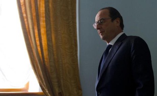 Le président François Hollande, le 6 décembre 2014 à Almaty, lors d'une visite au Kazakhstan