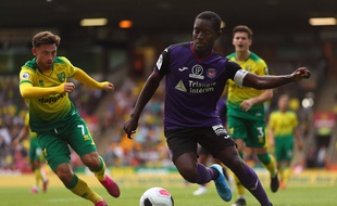 Max-Alain Gradel, le capitaine du TFC, lors du match amical chez les Anglais de Norwich, le 3 août 2019.