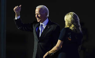 Le président-élu des Etats-Unis, Joe Biden, a revendiqué une «victoire pour le peuple» à Wilmington, dans le Delaware, le 7 novembre 2020.