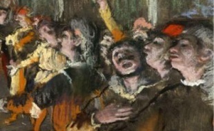 Détail des Choristes, de Degas.