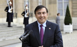 Mikheïl Saakachvili, le 13 novembre 2008 au Palais de l'Elysée, à Paris