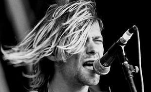 Kurt Cobain le 23 août 1991 au Reading Festival