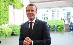 Emmanuel Macron à Clairefontaine, le 5 juin 2018.
