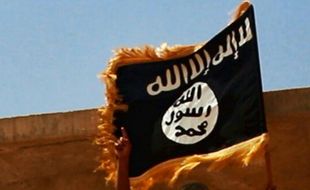 Le drapeau du groupe Etat islamique