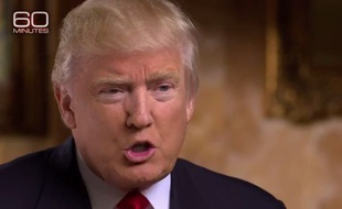 Donald Trump dans l'émission «60 Minutes» sur CBS.