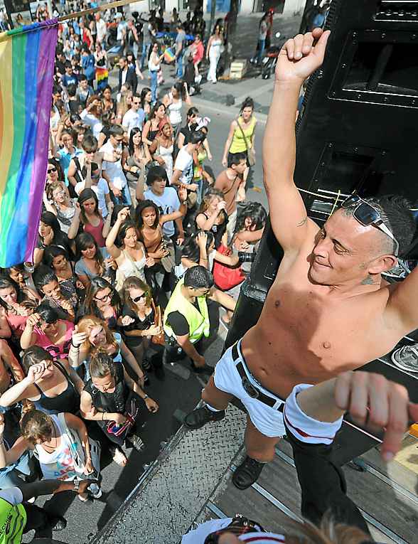Lors de la Gay Pride Lors de la Gay Pride