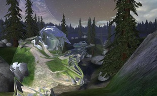 Un soldat portant une armure de camouflage, dans le jeu «Halo III».