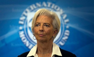 Christine Lagarde au FMI à Washington, le 19 février 2016