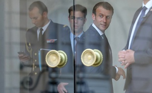 Emmanuel Macron à l'Elysée