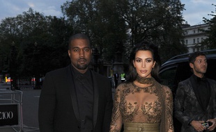 Le rappeur Kanye West et Kim Kardashian à Londres