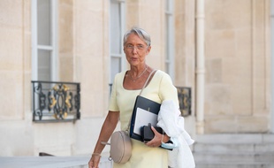 La ministre du Travail Elisabeth Borne, à l’Elysée le 19 juillet 2021.
