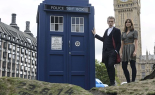 Peter Calpadi, douzième Doctor Who, et Jenna Coleman, le 22 août 2014, à Londres.