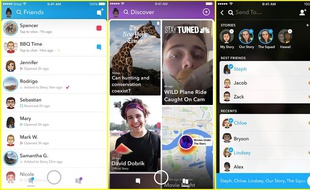 Snapchat a lancé une nouvelle version le 29 novembre 2017.