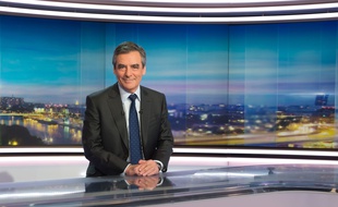 François Fillon sur TF1, le 3 janvier 2017. Crédit Witt