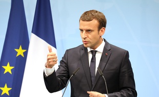 Emmanuel Macron le 8 juillet 2017 au G20 de Hambourg.
