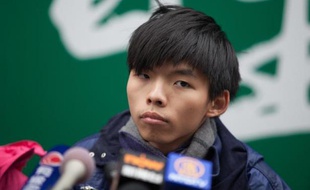 Joshua Wong, l'un des leaders étudiants du mouvement prodémocratie de Hong Kong, le 4 décembre 2014