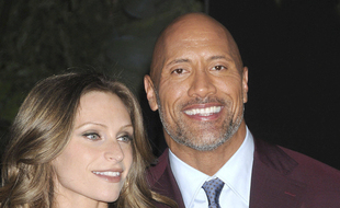 Dwayne Johnson et sa femme Lauren Hashian.