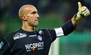 Christophe Revault, en 2004, alors gardien de but du TFC.