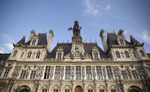 Le 23/10/2013. Illustration de la mairie de Paris. Facade de la mairie de Paris. Photo / V. Wartner / 20 Minutes
