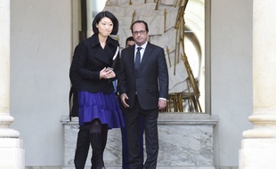 Fleur Pellerin et François Hollande, le 27 janvier 2016.