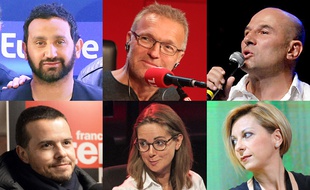 Cyril Hanouna, Laurent Ruquier, Vincent Moscato, Charline Vanhoenacker et Natalie Dessay.