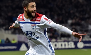 Nabil Fekir après avoir égalisé pour l'OL au Stadium de Toulouse, le 16 janvier 2019.