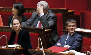 Ségolène Royal et Manuel Valls le 16 septembre 2014 à l'Assemblée nationale à Paris
