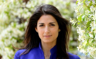 Virginia Raggi, candidate du mouvement Cinq Etoiles (M5S) pour la mairie de Rome, le 19 mai 2016