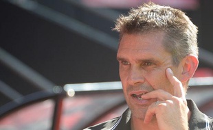 L'entraîneur de Guingamp, Jocelyn Gourvennec, le 3 août 2013, à Rennes.