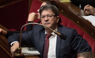 Le député Jean-Luc Mélenchon à l'Assemblée nationale le 31 octobre 2017.