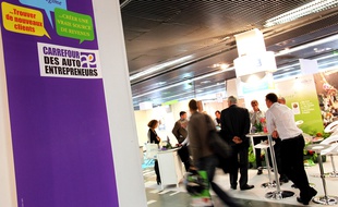 Salon de la micro-entreprise, le 12 octobre 2010 à Paris.