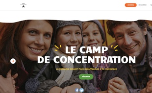 Capture d'écran du site campdeconcentration.com