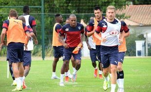Les Girondins lors d'un entraînement au Haillan, le 15 juillet 2015.