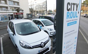 Illustration d'un véhicule en autopartage, ici de la société City Roul', à Rennes.