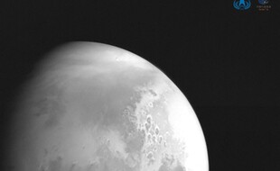 La planète Mars capturée par la sonde chinoise Tianwen-1, publiée le 5 février 2021.