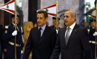 Nicolas Sarkozy s'est ensuite rendu à Beyrouth et retournera mardi en Egypte où il avait débuté lundi sa tournée qui l'a conduit aussi en Israel et Cisjordanie.