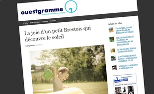Le site Ouestgramme se moque de la Bretagne, comme ici avec un sujet sur un jeune Brestois qui découvre le soleil.