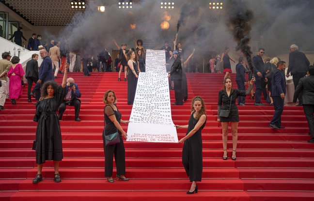 Festival de Cannes : Le nom de 129 victimes de féminicides en France s'affiche sur le tapis rouge